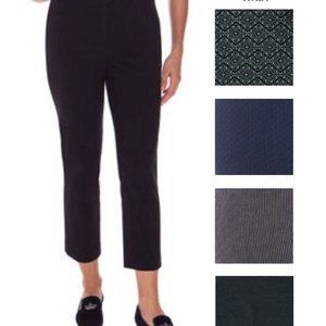 Mario Serrani Italy Black Print Pant Size 8